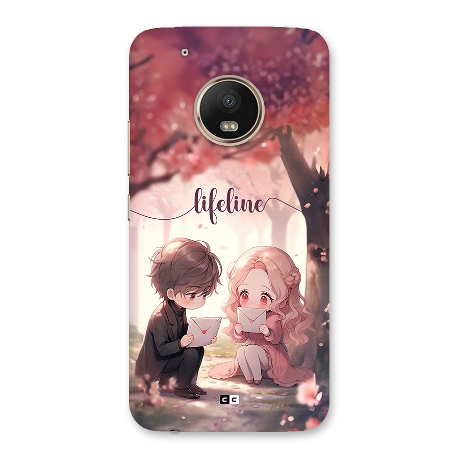Cute Anime Couple Back Case for Moto G5 Plus