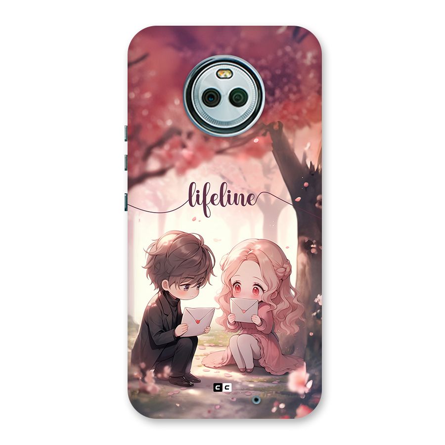 Cute Anime Couple Back Case for Moto X4
