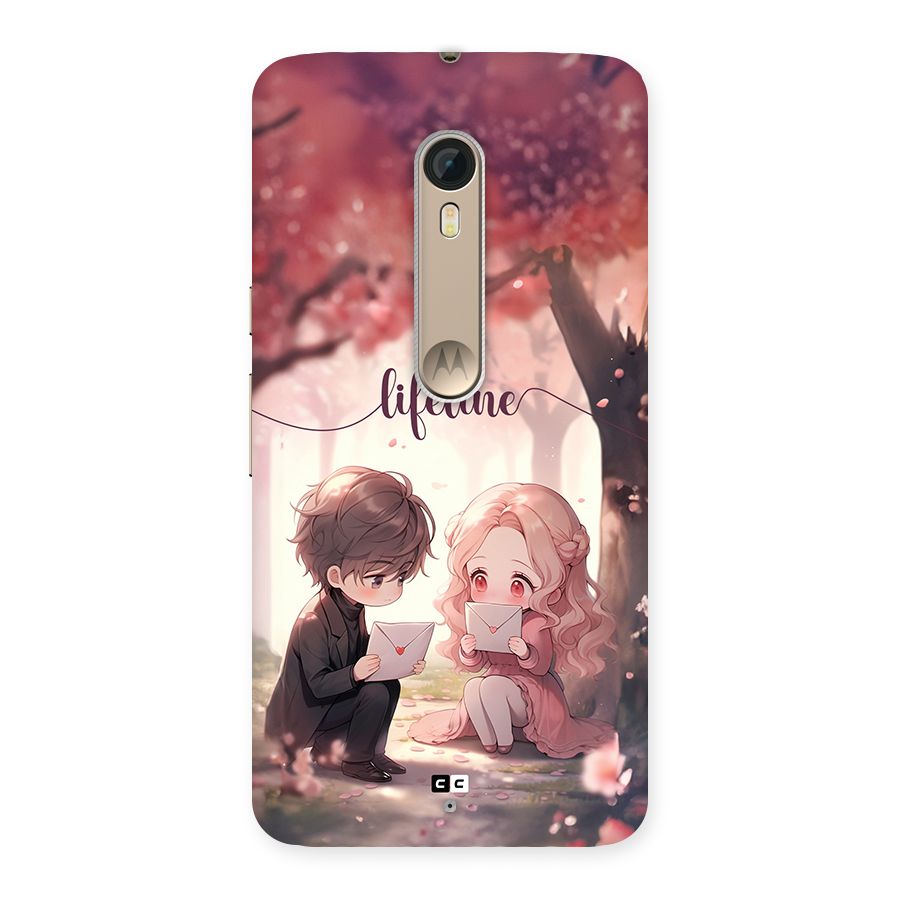 Cute Anime Couple Back Case for Moto X Style