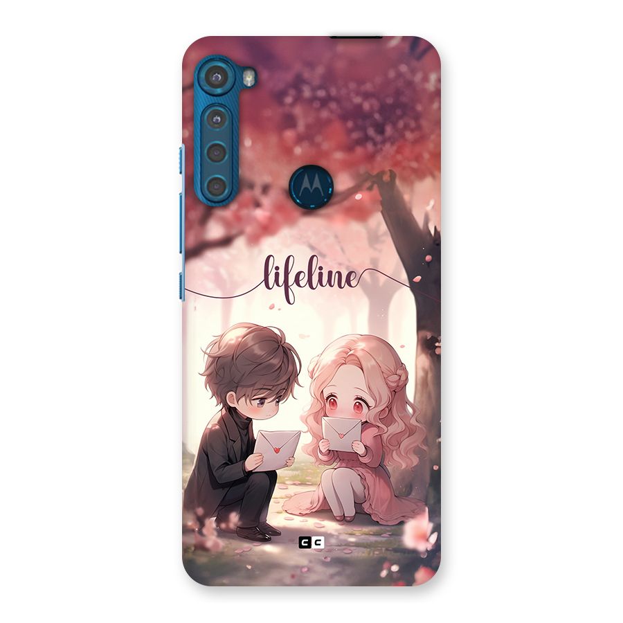 Cute Anime Couple Back Case for Motorola One Fusion Plus