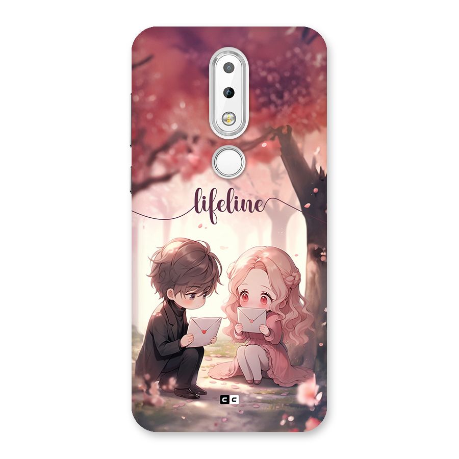 Cute Anime Couple Back Case for Nokia 6.1 Plus