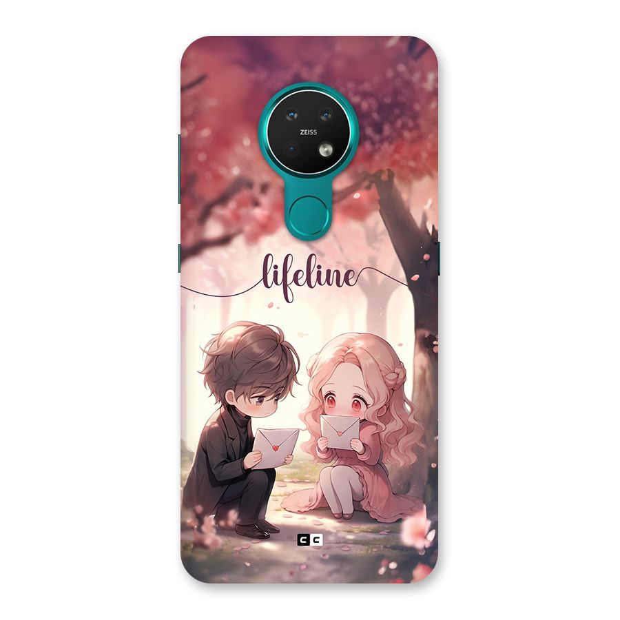 Cute Anime Couple Back Case for Nokia 7.2