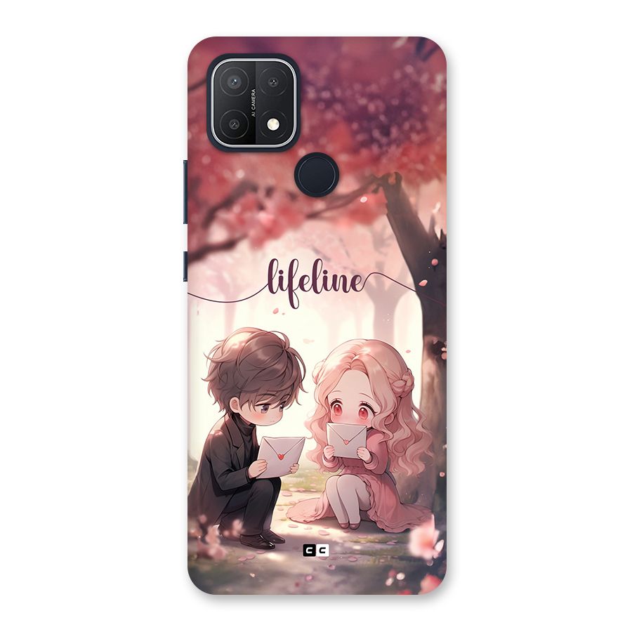 Cute Anime Couple Back Case for Oppo A15