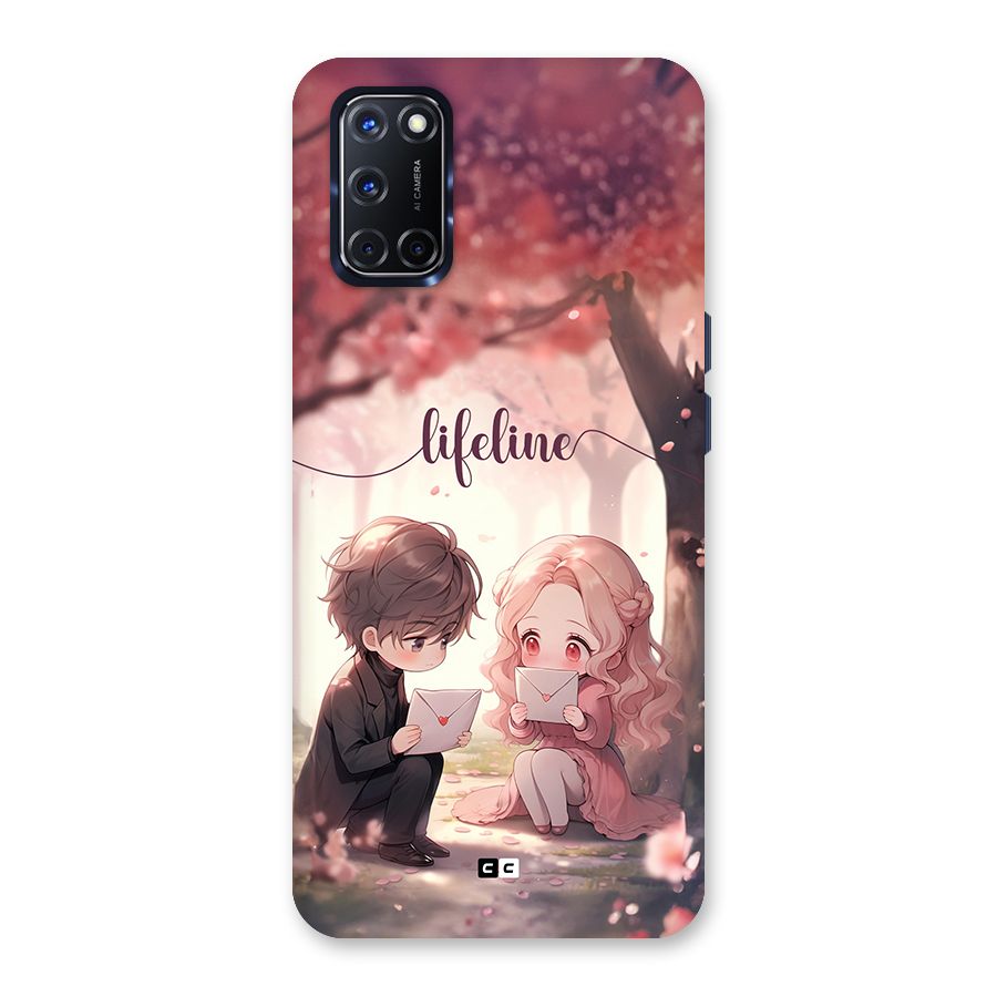 Cute Anime Couple Back Case for Oppo A52