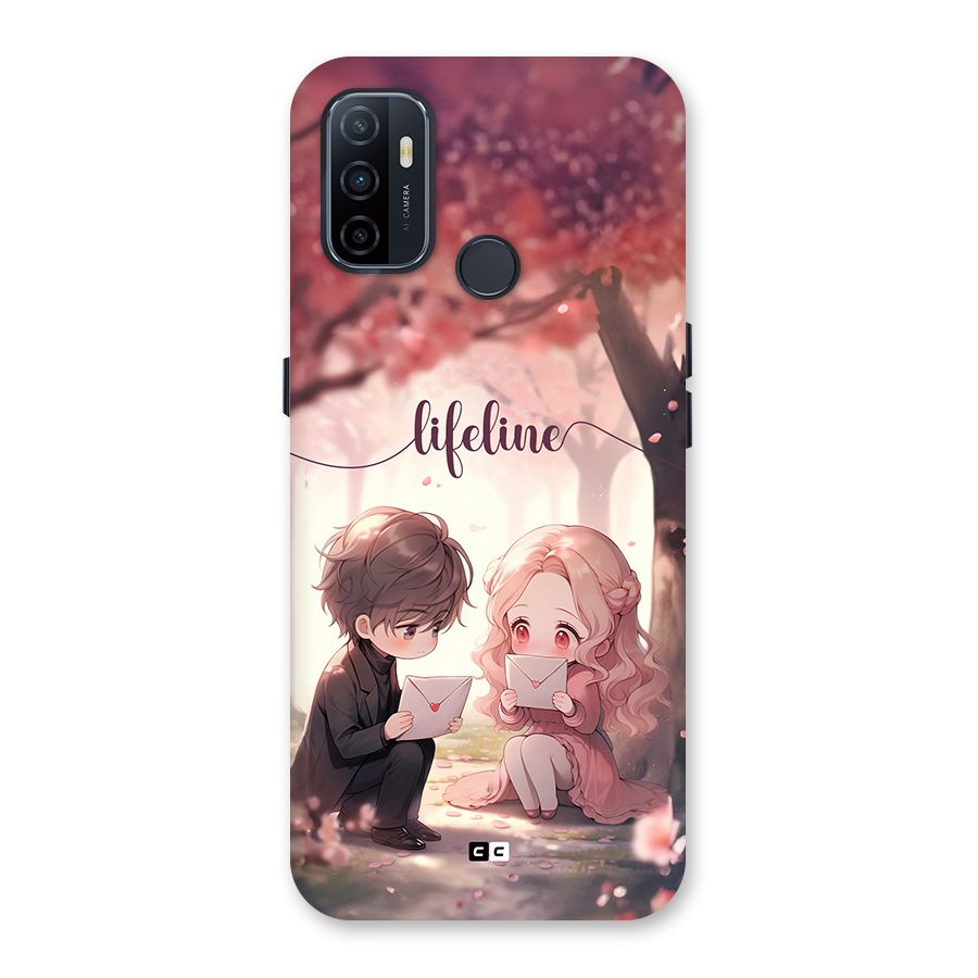 Cute Anime Couple Back Case for Oppo A53