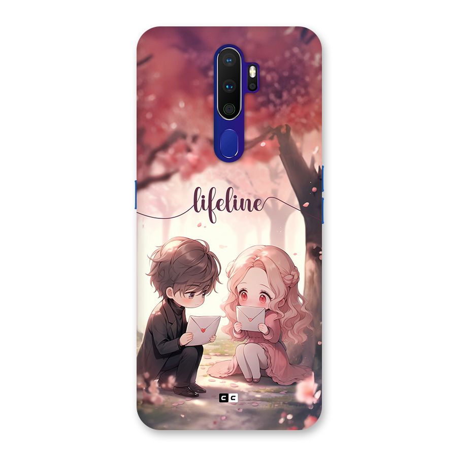 Cute Anime Couple Back Case for Oppo A9 (2020)