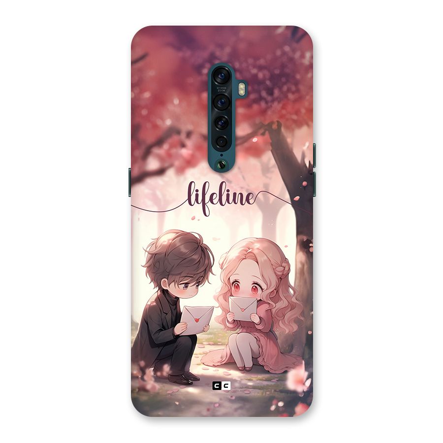 Cute Anime Couple Back Case for Oppo Reno2