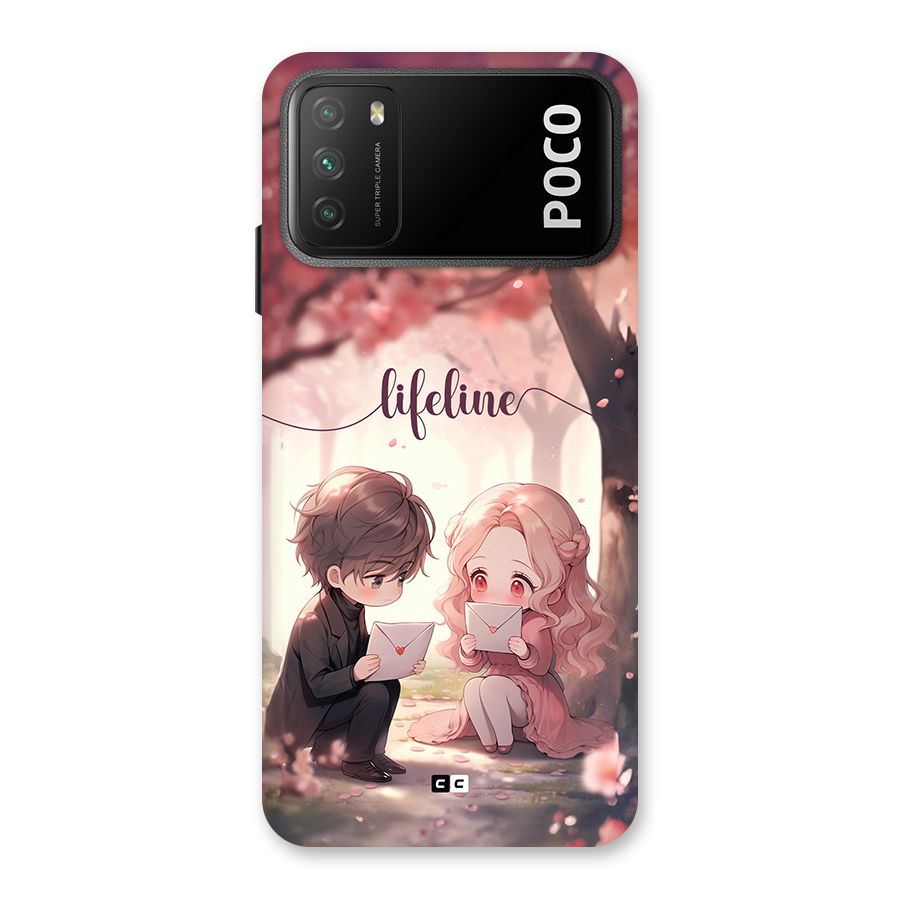 Cute Anime Couple Back Case for Poco M3