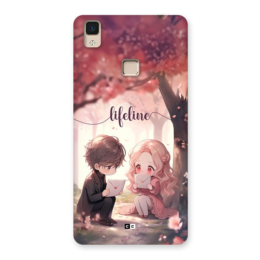 Cute Anime Couple Back Case for V3 Max