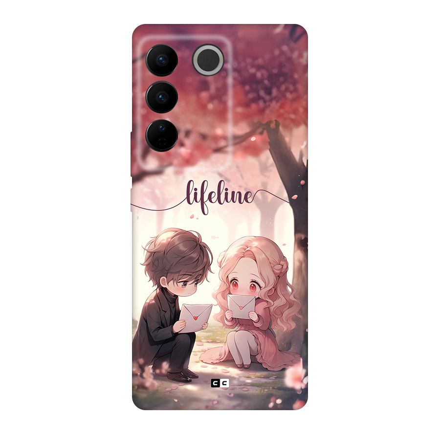 Cute Anime Couple Back Case for Vivo V27