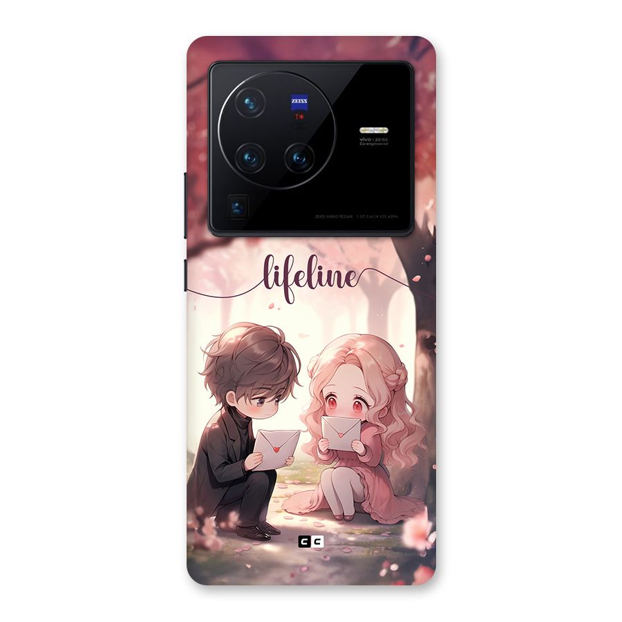 Cute Anime Couple Back Case for Vivo X80 Pro
