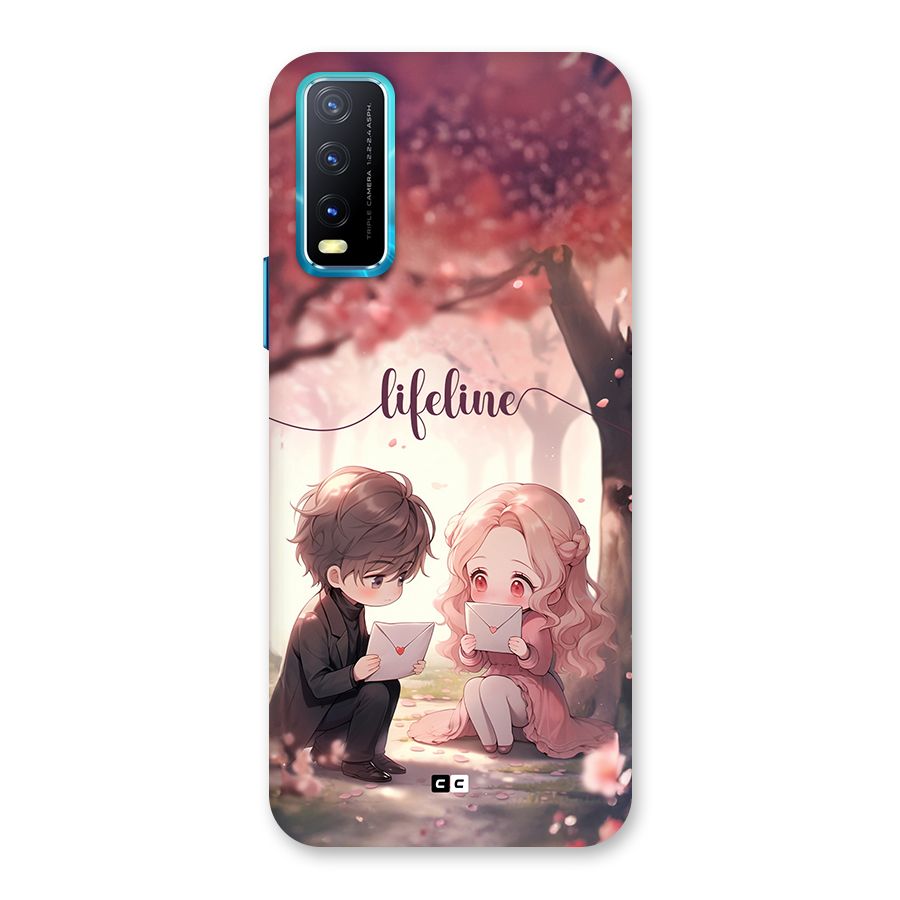 Cute Anime Couple Back Case for Vivo Y20G
