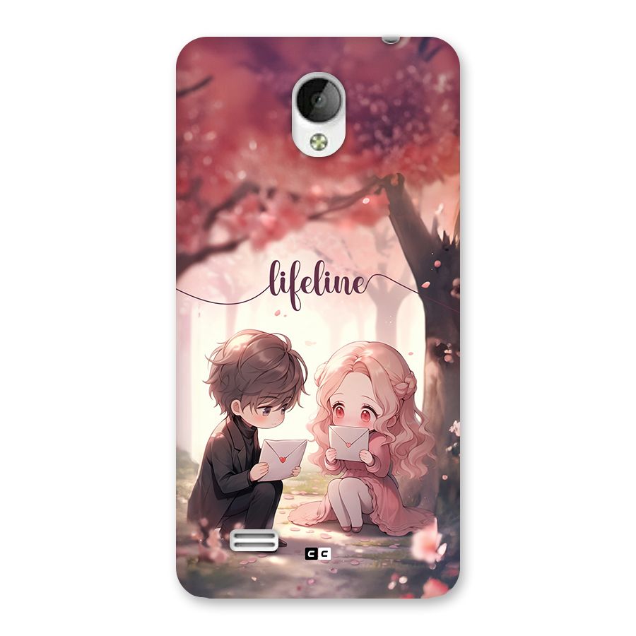 Cute Anime Couple Back Case for Vivo Y21