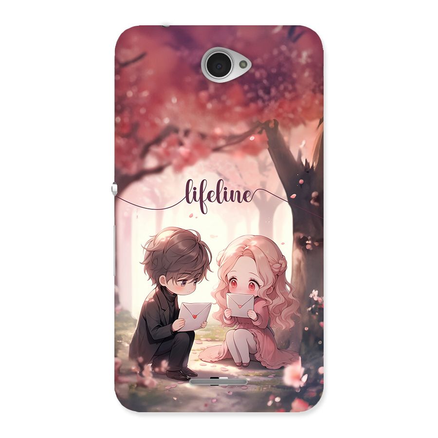 Cute Anime Couple Back Case for Xperia E4