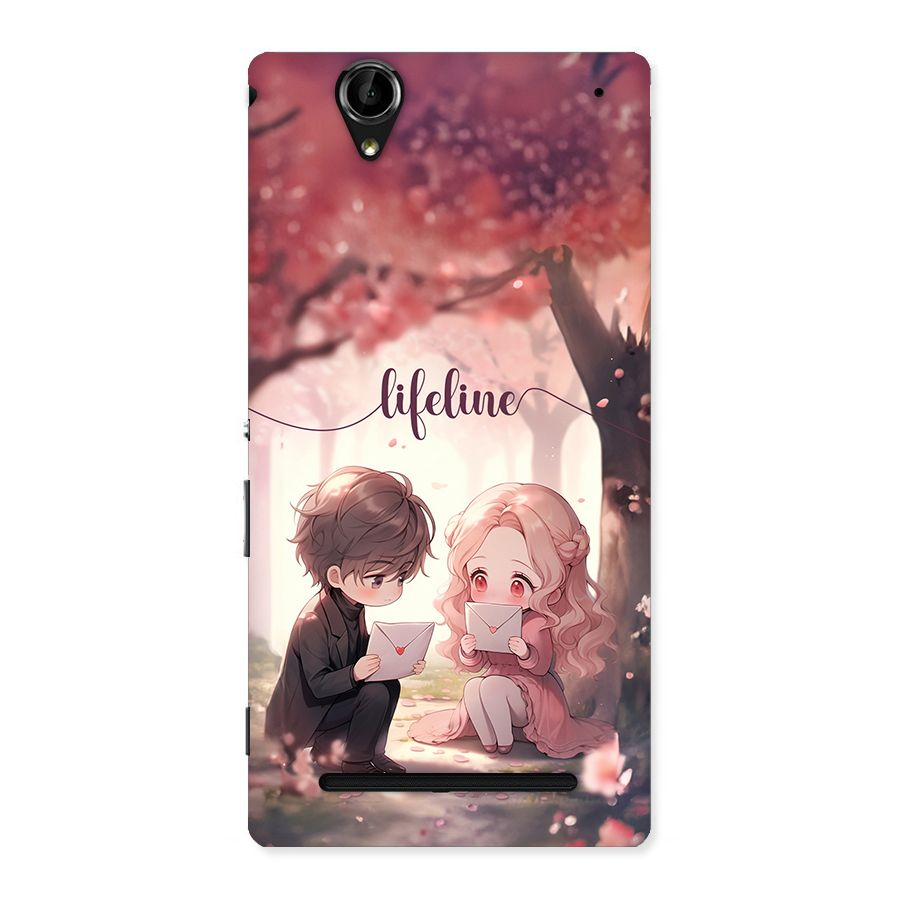 Cute Anime Couple Back Case for Xperia T2