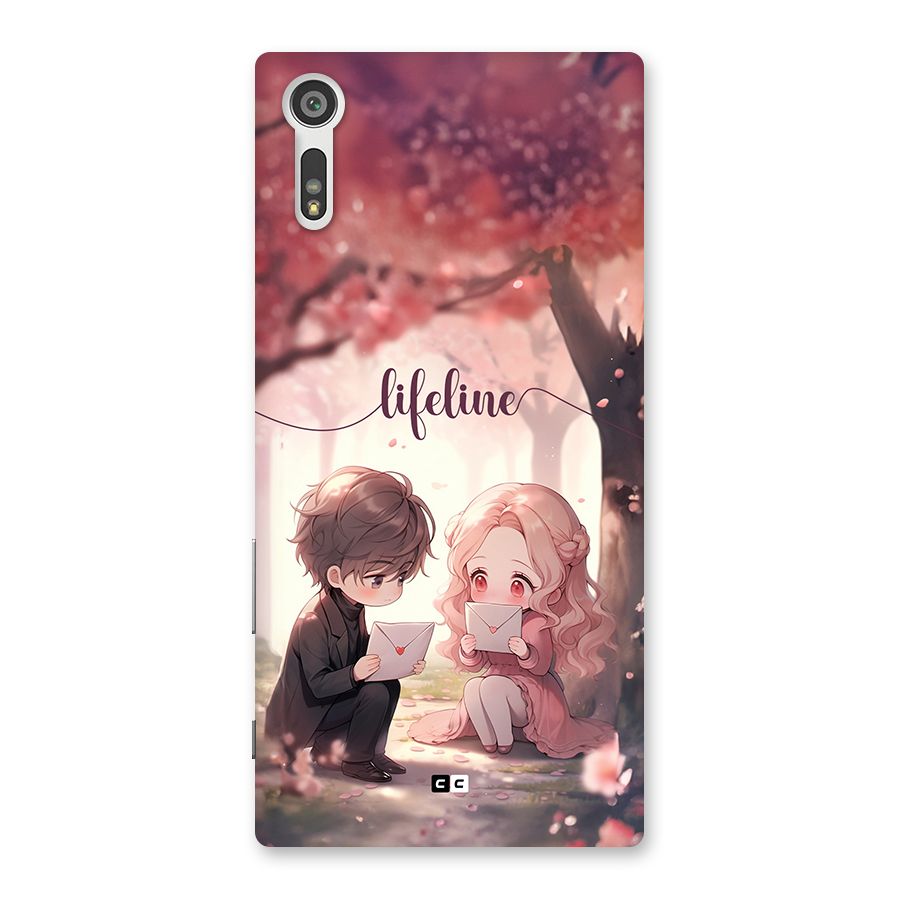 Cute Anime Couple Back Case for Xperia XZ