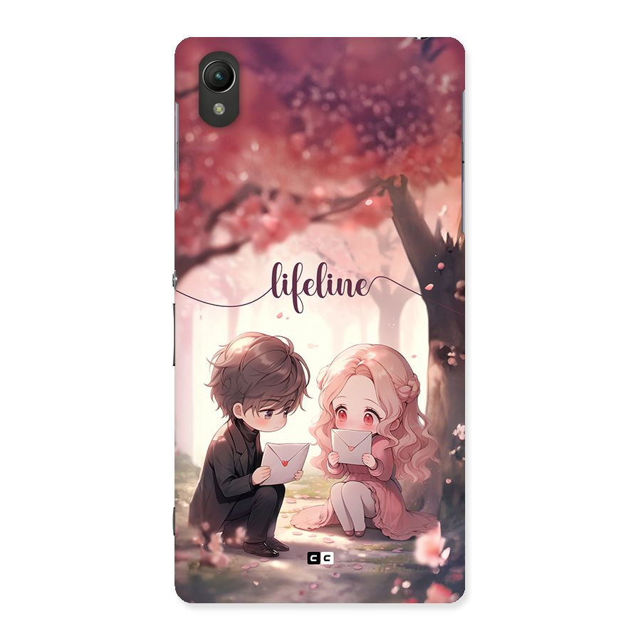 Cute Anime Couple Back Case for Xperia Z2