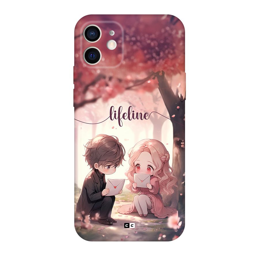 Cute Anime Couple Back Case for iPhone 12