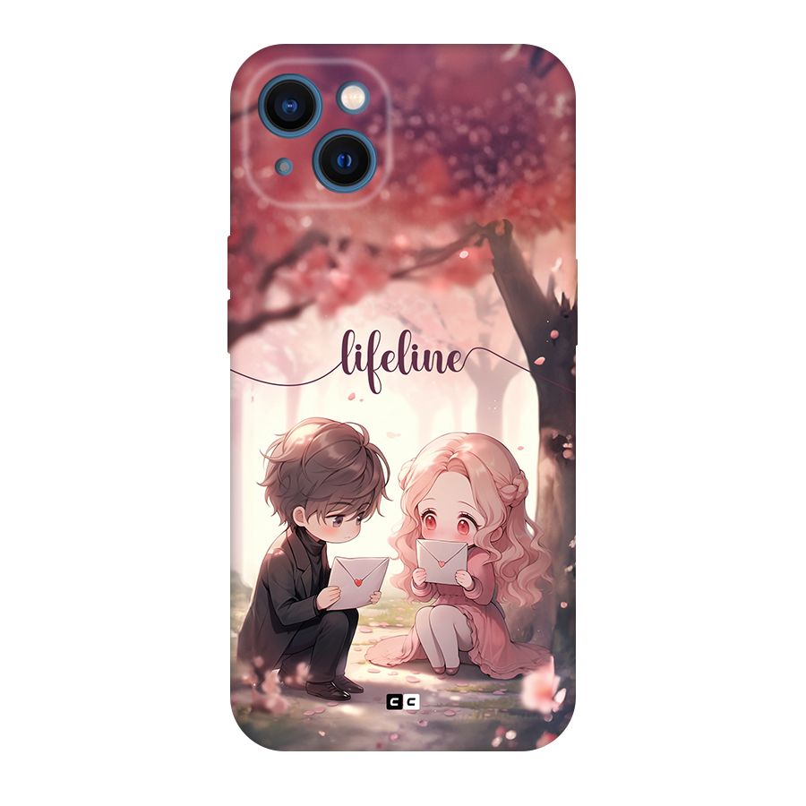 Cute Anime Couple Back Case for iPhone 13