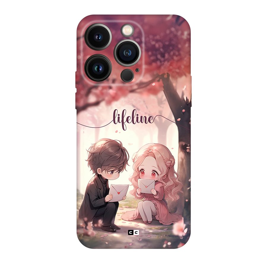 Cute Anime Couple Back Case for iPhone 14 Pro