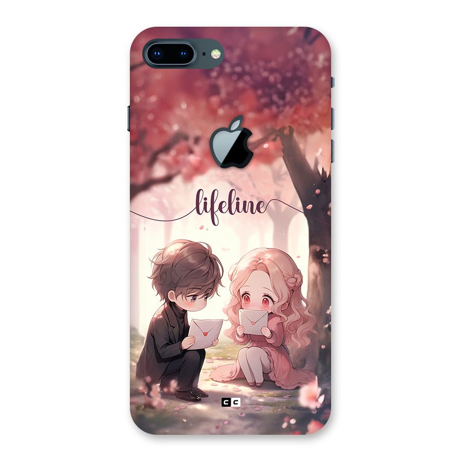 Cute Anime Couple Back Case for iPhone 7 Plus Apple Cut