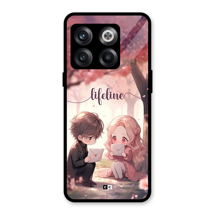 Cute Anime Couple Glass Back Case for OnePlus 10T