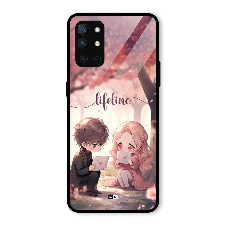 Cute Anime Couple Glass Back Case for OnePlus 9R