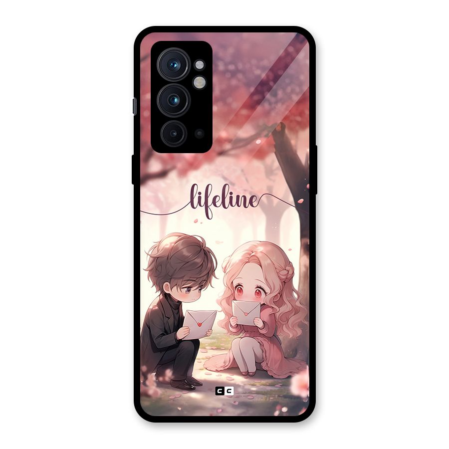 Cute Anime Couple Glass Back Case for OnePlus 9RT 5G