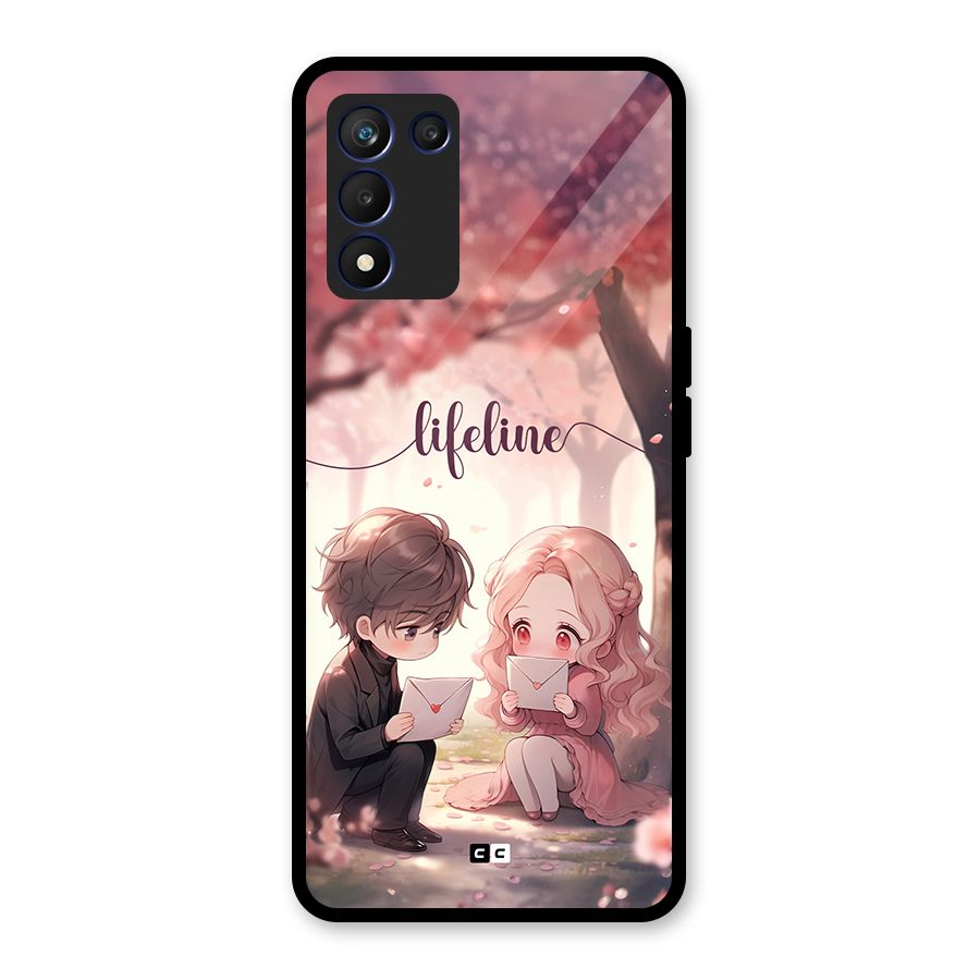 Cute Anime Couple Glass Back Case for Realme 9 5G Speed
