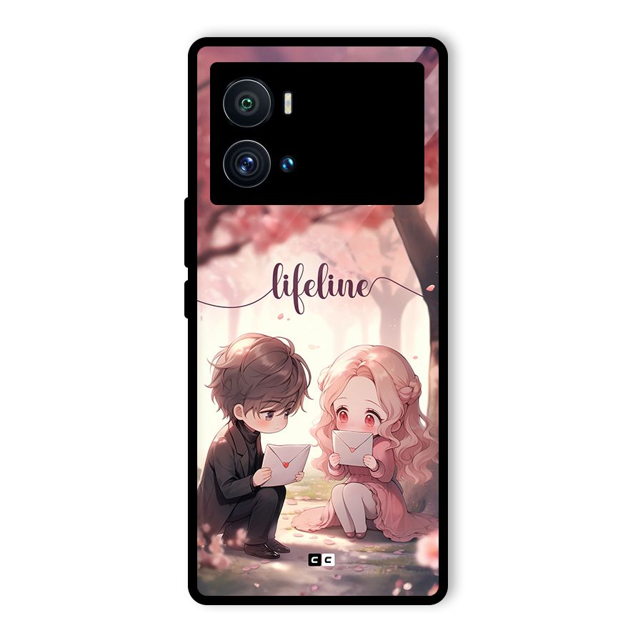 Cute Anime Couple Glass Back Case for Vivo iQOO 9 Pro