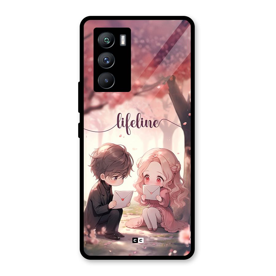 Cute Anime Couple Glass Back Case for Vivo iQOO 9 SE