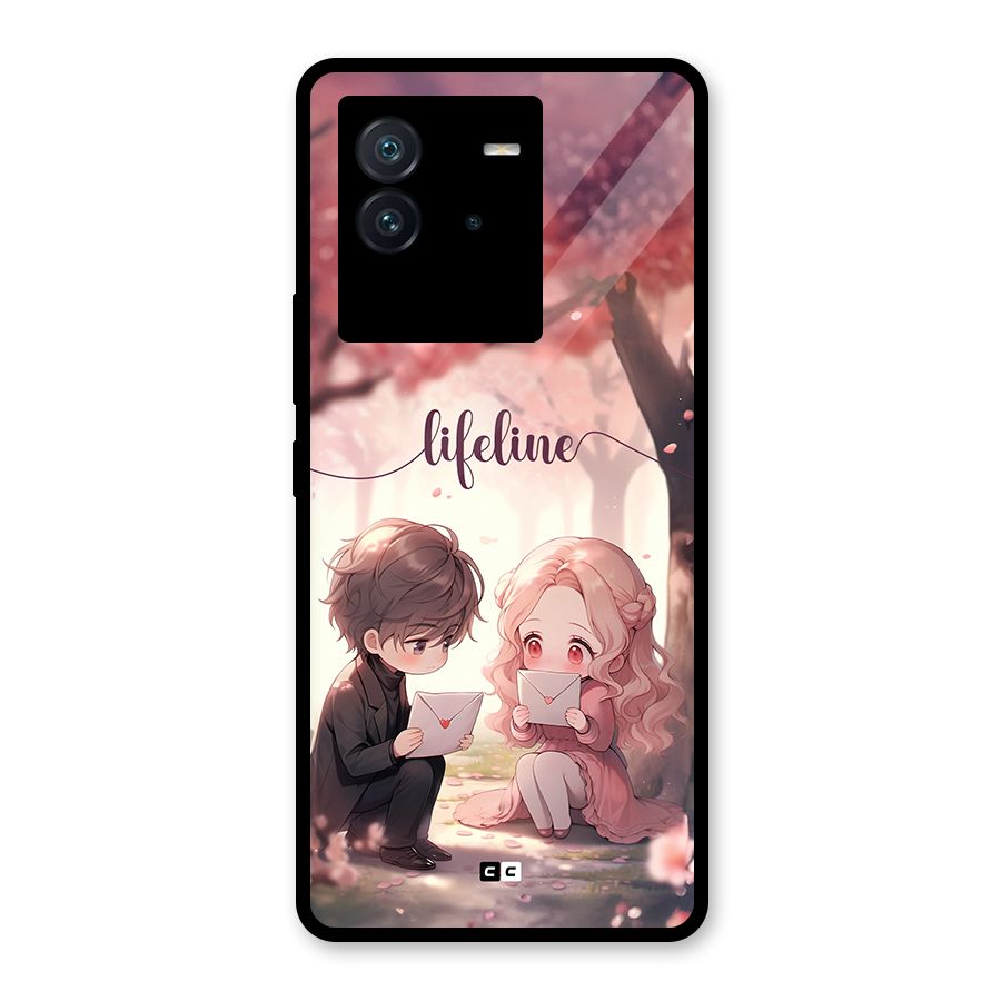Cute Anime Couple Glass Back Case for Vivo iQOO Neo 6 5G