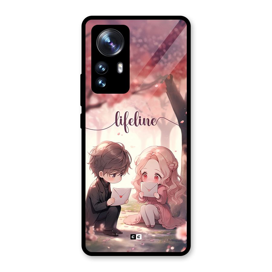 Cute Anime Couple Glass Back Case for Xiaomi 12 Pro