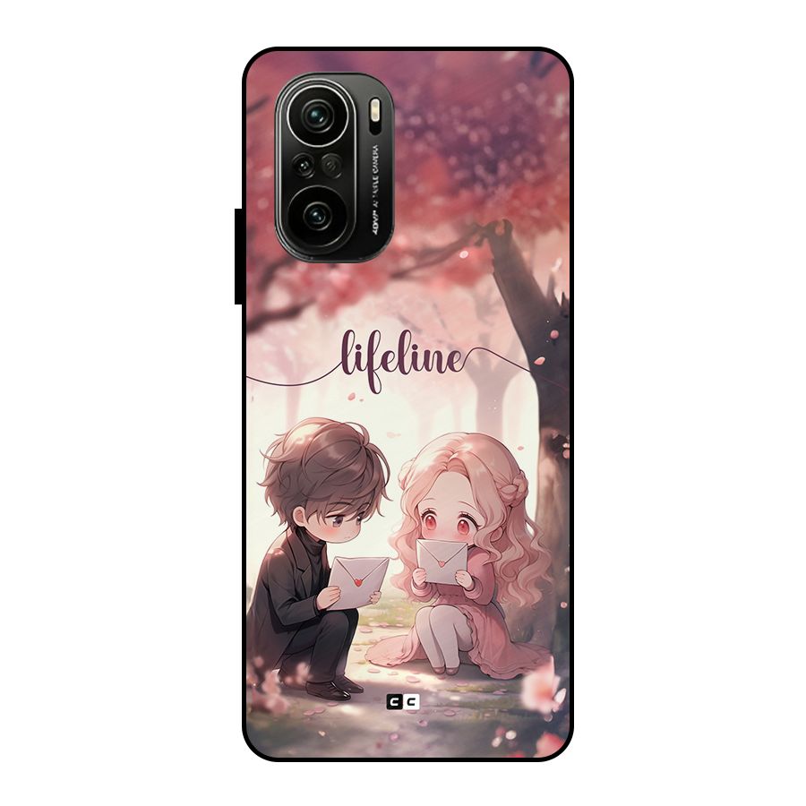 Cute Anime Couple Metal Back Case for Mi 11X Pro