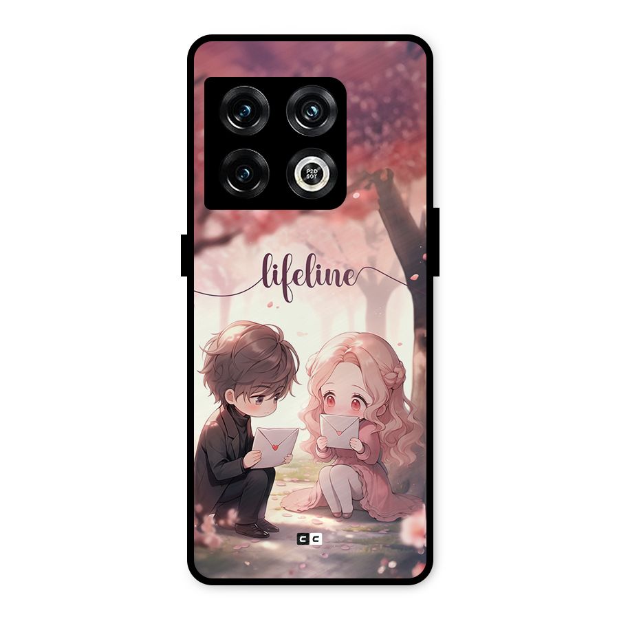 Cute Anime Couple Metal Back Case for OnePlus 10 Pro 5G