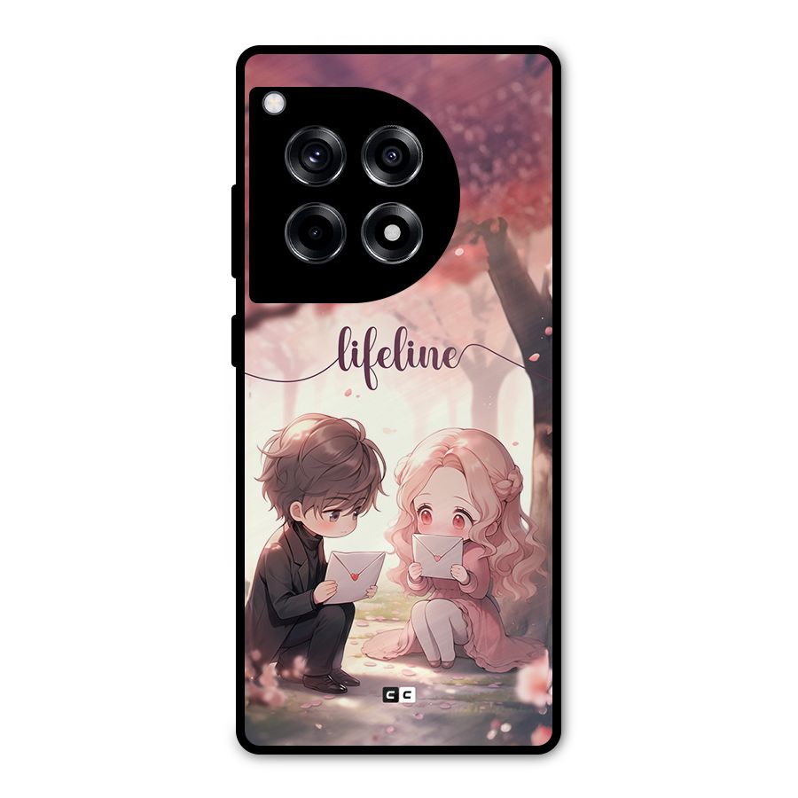 Cute Anime Couple Metal Back Case for OnePlus 12R