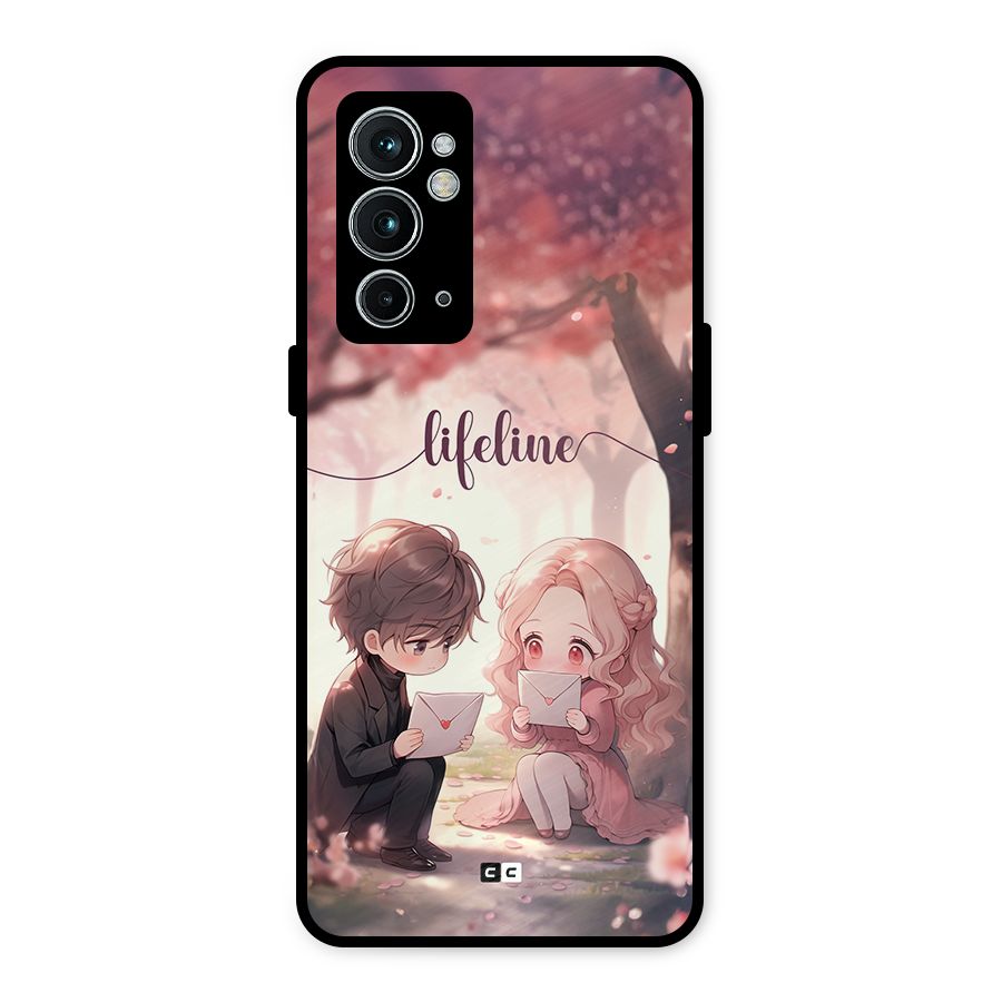 Cute Anime Couple Metal Back Case for OnePlus 9RT 5G