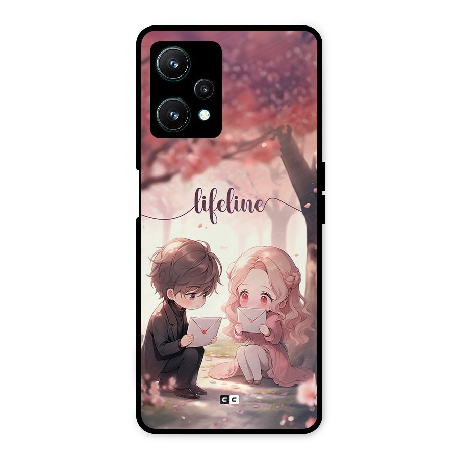 Cute Anime Couple Metal Back Case for Realme 9 Pro 5G