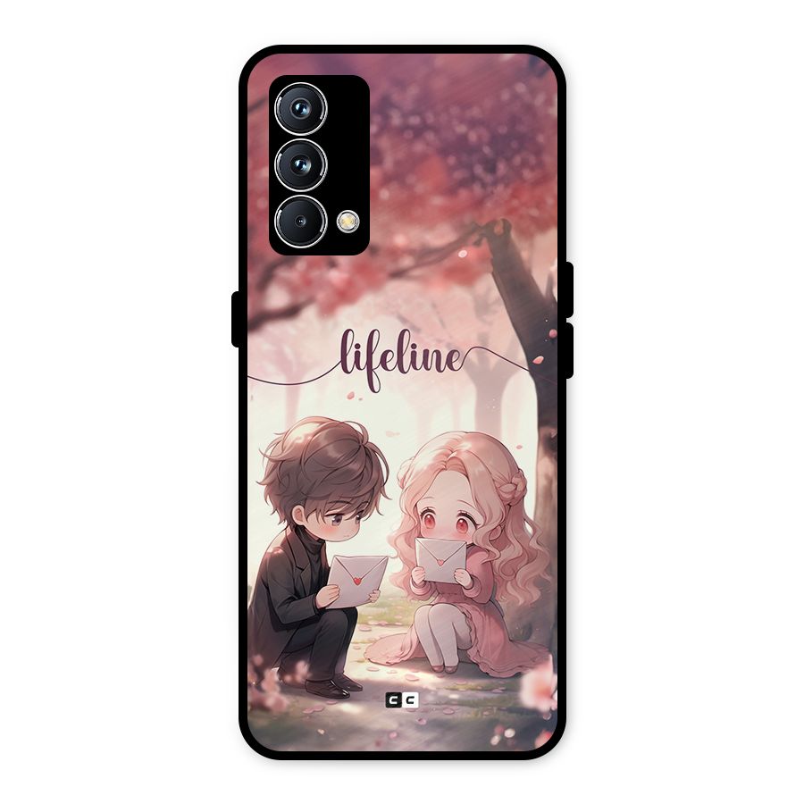 Cute Anime Couple Metal Back Case for Realme GT Master Edition