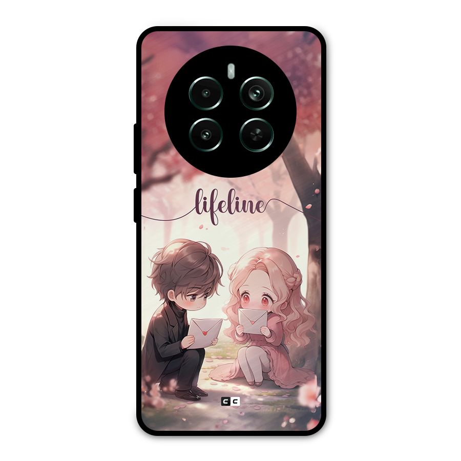 Cute Anime Couple Metal Back Case for Realme Narzo 70 Pro