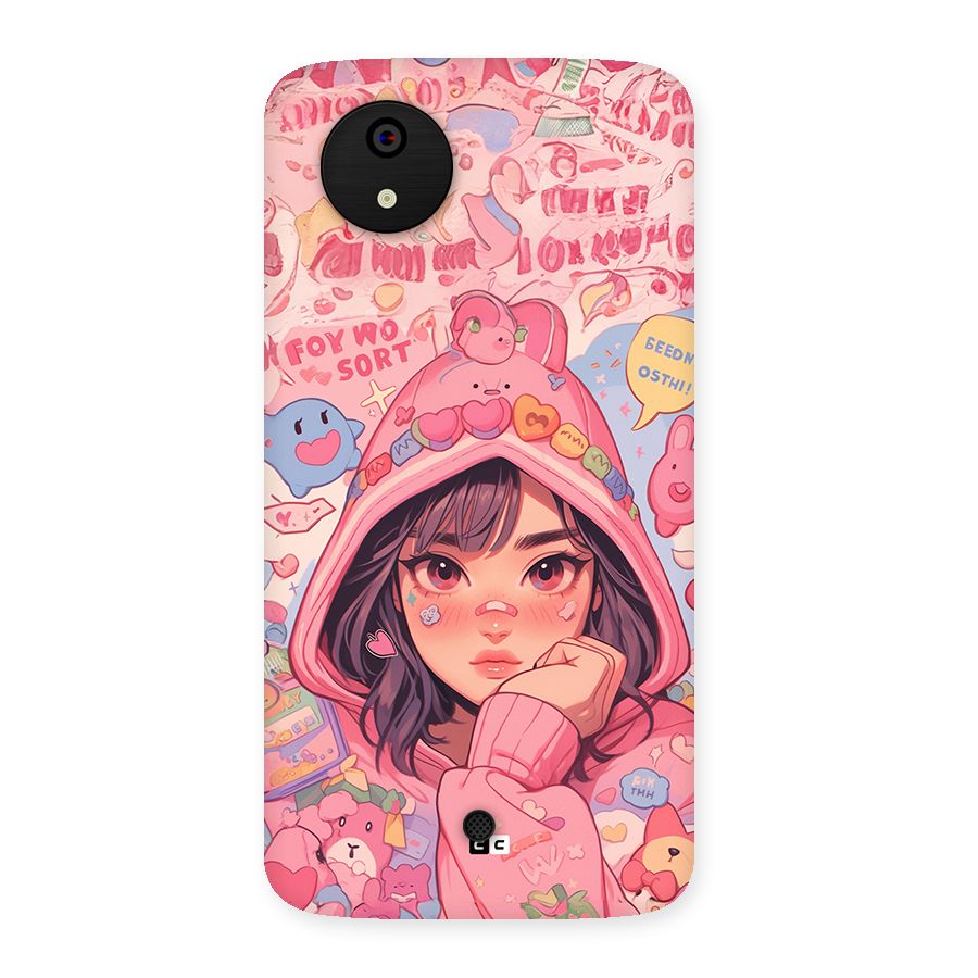 Cute Anime Girl Back Case for Canvas A1  AQ4501