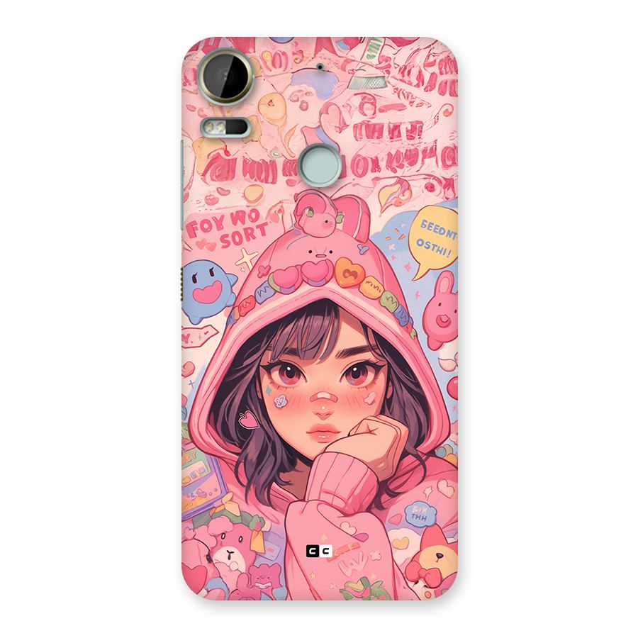 Cute Anime Girl Back Case for Desire 10 Pro