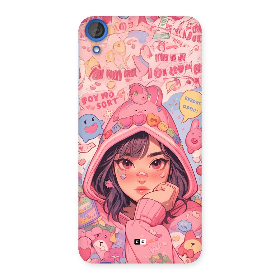Cute Anime Girl Back Case for Desire 820