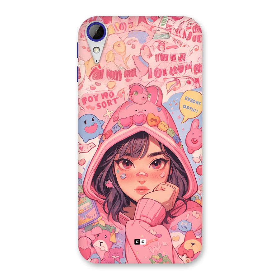 Cute Anime Girl Back Case for Desire 830