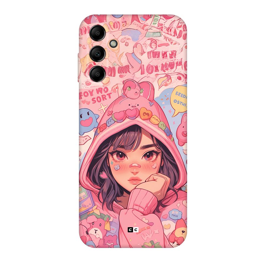 Cute Anime Girl Back Case for Galaxy A14 5G