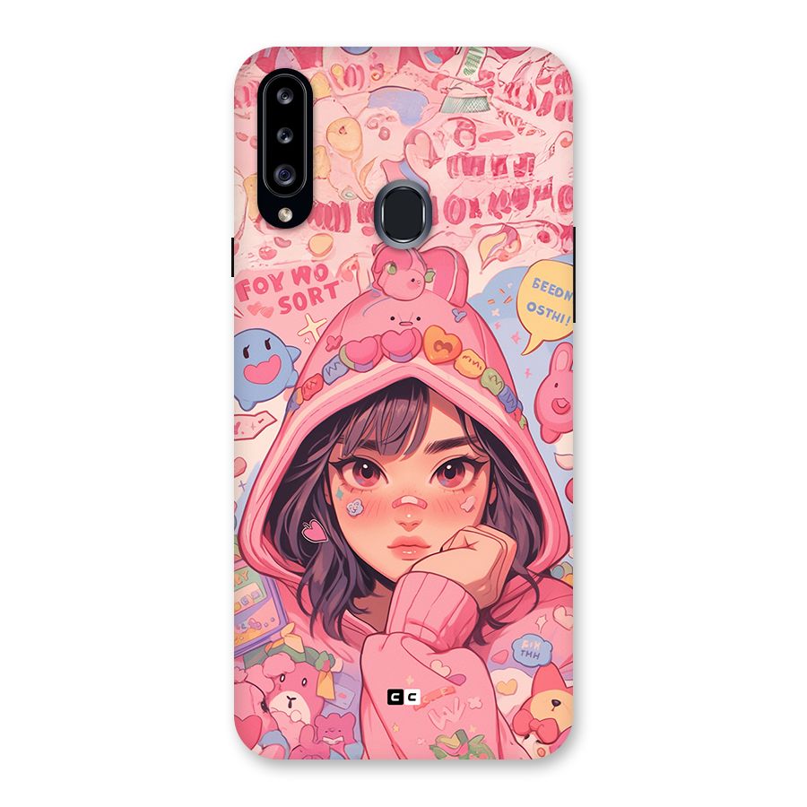 Cute Anime Girl Back Case for Galaxy A20s