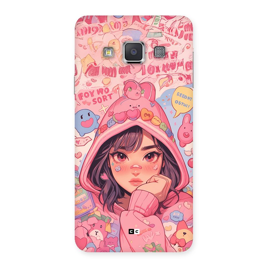 Cute Anime Girl Back Case for Galaxy A3