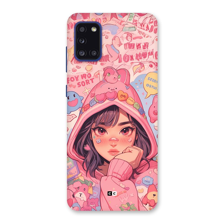 Cute Anime Girl Back Case for Galaxy A31