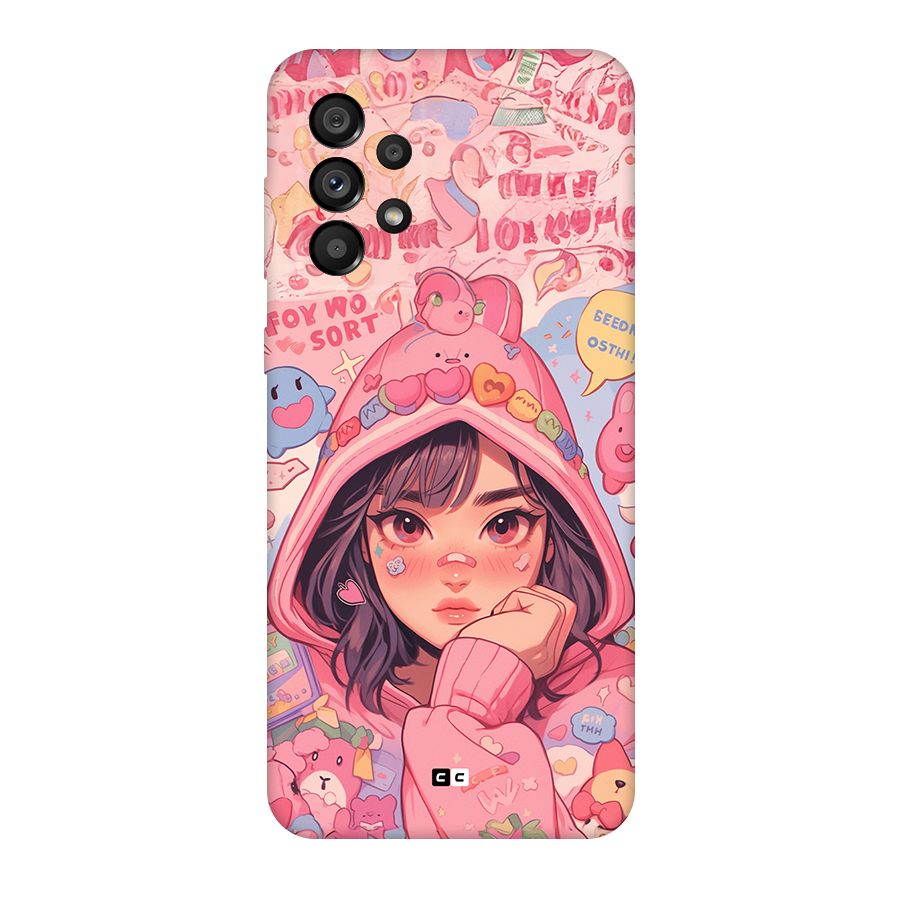 Cute Anime Girl Back Case for Galaxy A73 5G