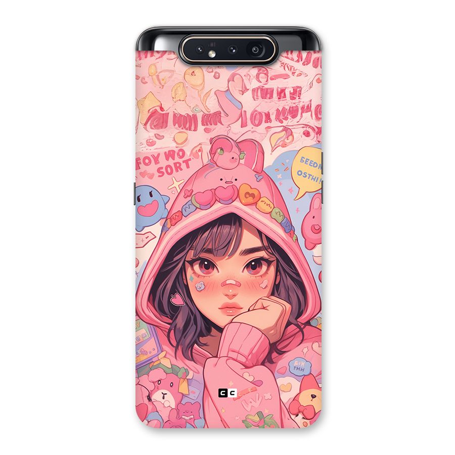 Cute Anime Girl Back Case for Galaxy A80